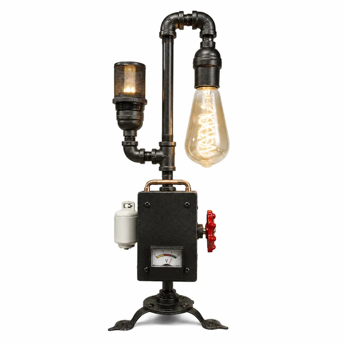 Lampara Pipe Wireless in a warm industrial room