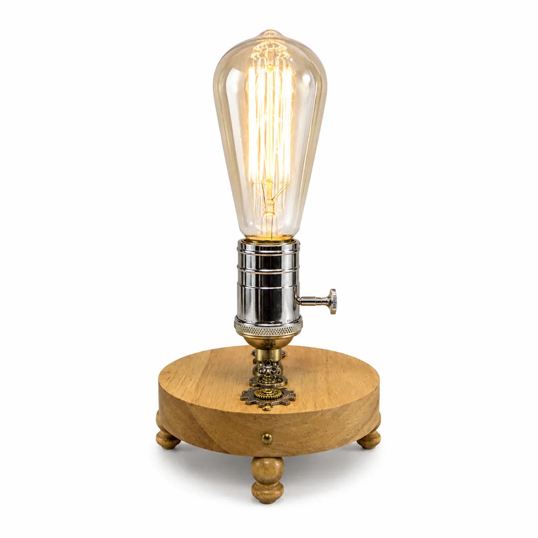 Lampara Edison Bedside in a warm industrial room